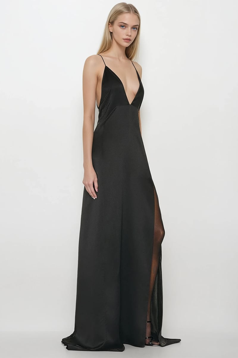 Lunara Noir Evening Gown | Jewelclues