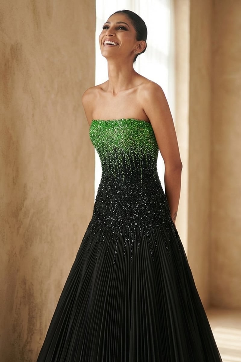 Maison Noire Beaded Couture Gown | Jewelclues