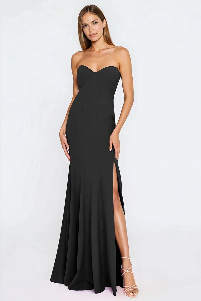 Makayla Strapless Formal Gown | Jewelclues