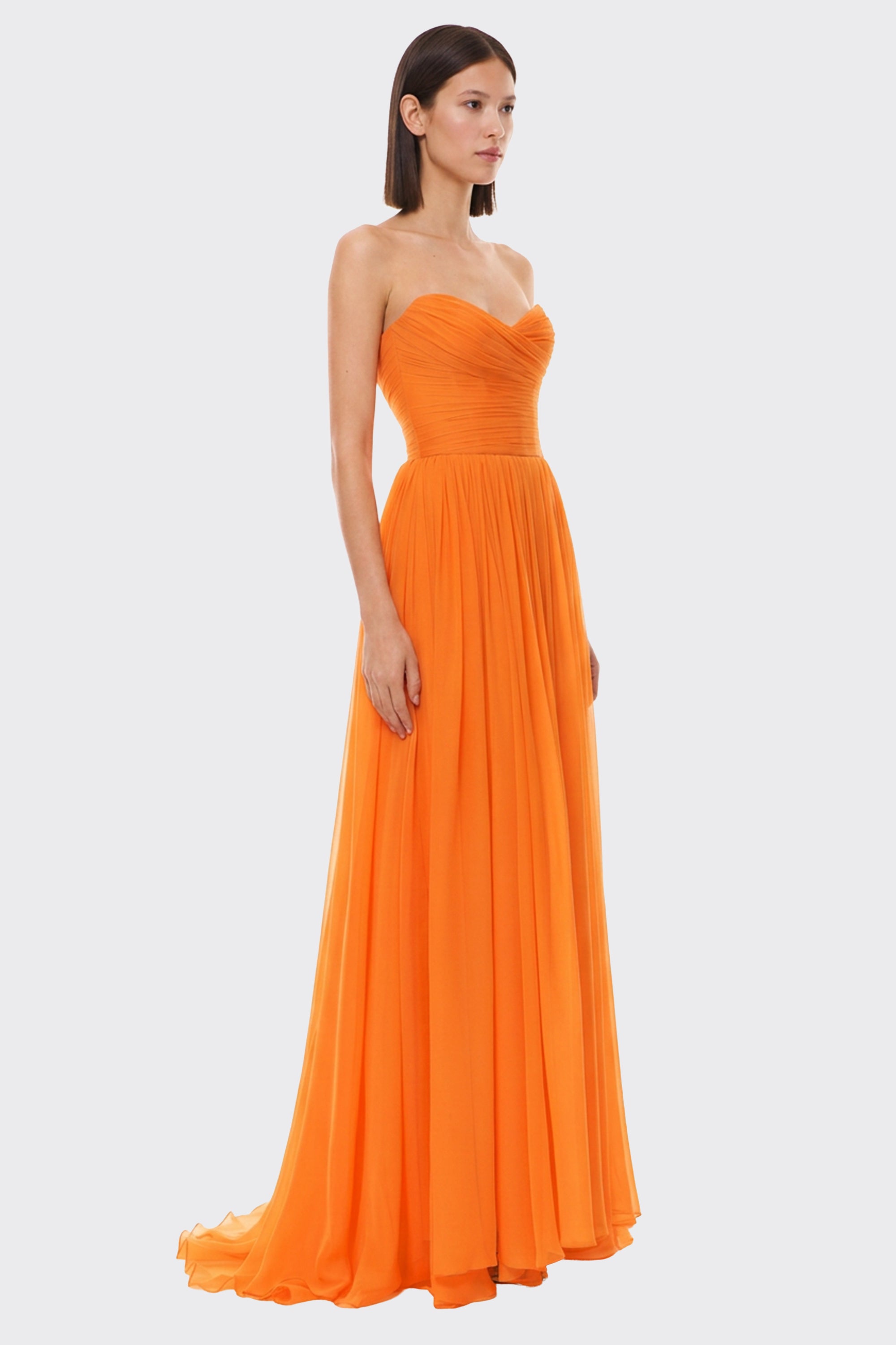 Maraya Draped Chiffon Gown | JewelClues