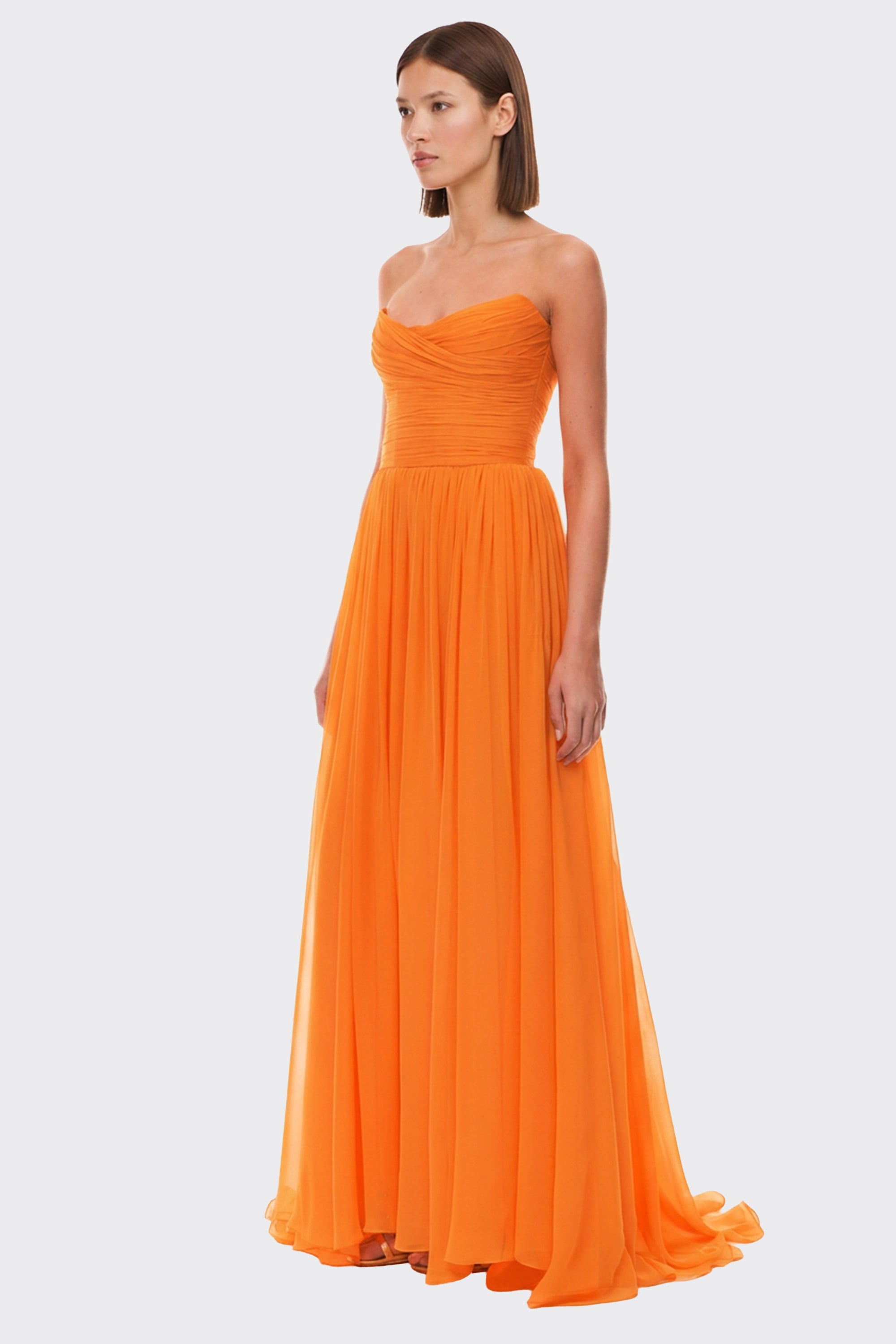 Maraya Draped Chiffon Gown | JewelClues