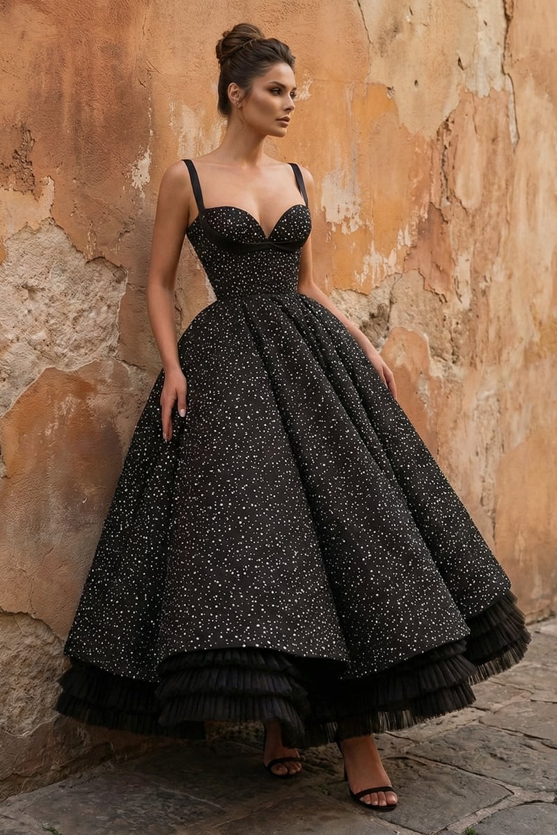 Melanite Noir Ball Gown | JewelClues