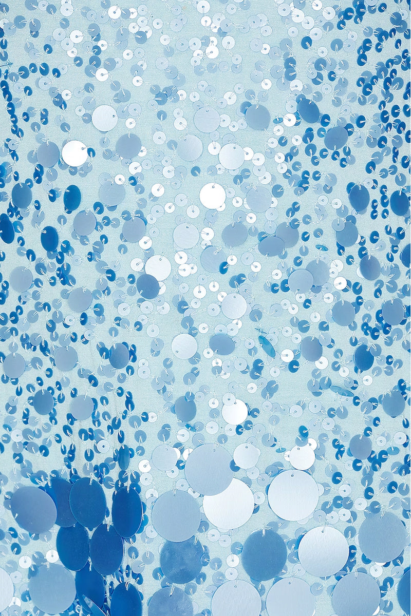 Mila Sky Blue Sequin Mini Dress | Jewelclues