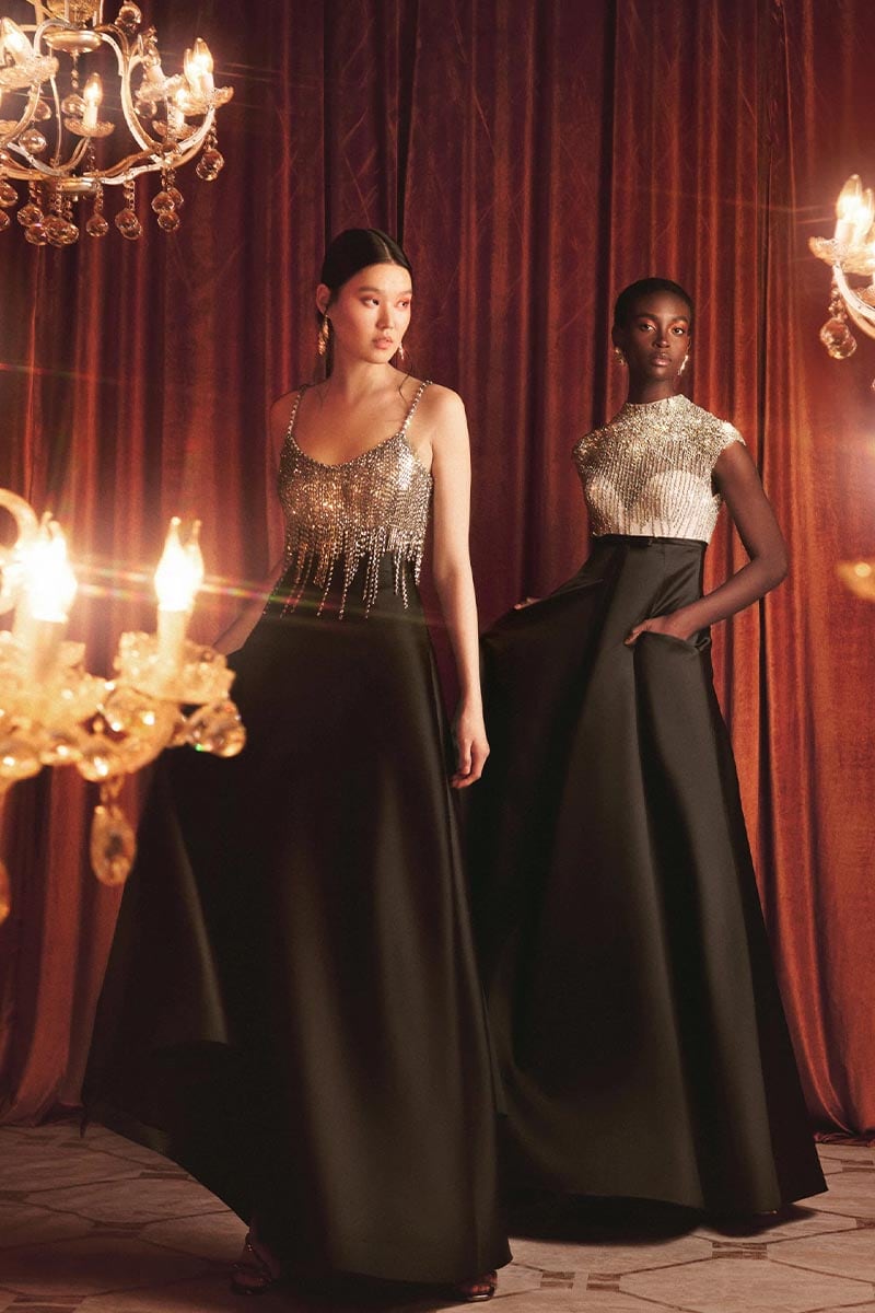 Moonlight Crystal Beaded Maxi Dress | Jewelclues