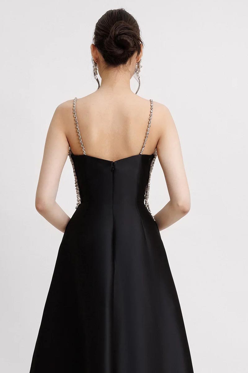 Moonlight Crystal Beaded Maxi Dress | Jewelclues