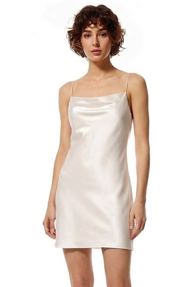 Moxie Silk Satin Slip Mini Dress | JewelClues