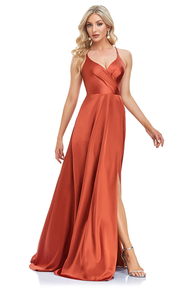 Mythical Romance Backless Satin Maxi Dress | Jewelclues