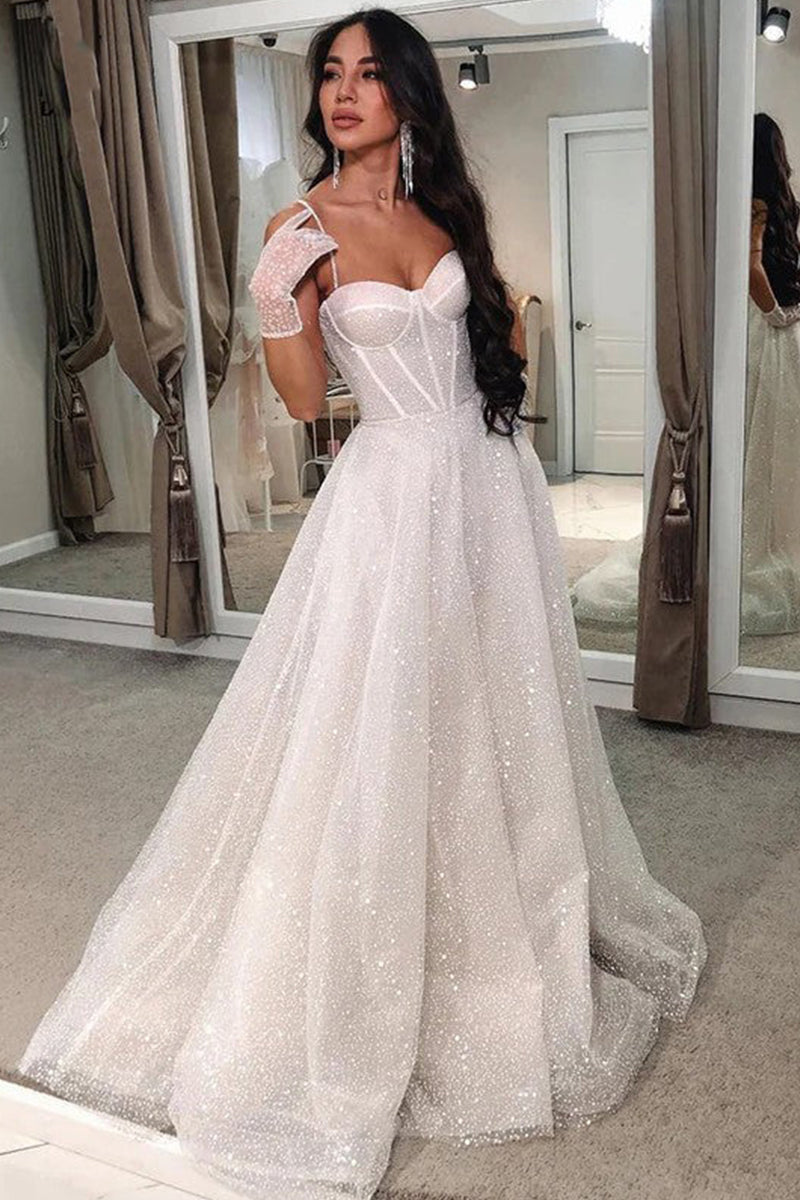 Norah Sparkling Wedding Dress | Jewelclues