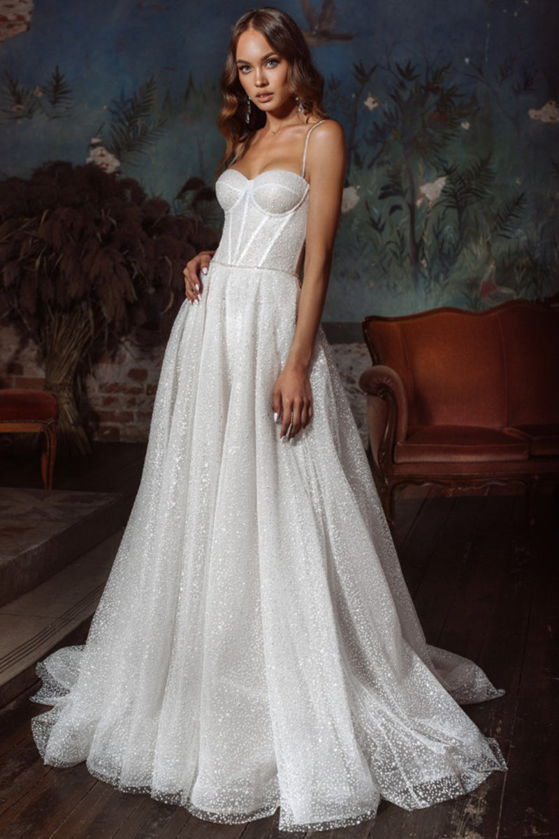 Norah Sparkling Wedding Dress | Jewelclues