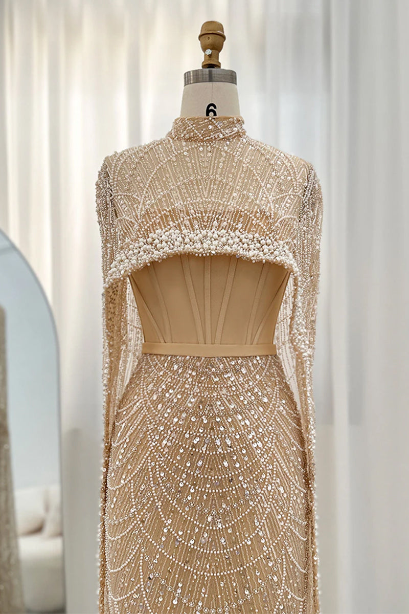 Olivia Pearl Embellished Maxi Dress | Jewelclues | #style_fully lined