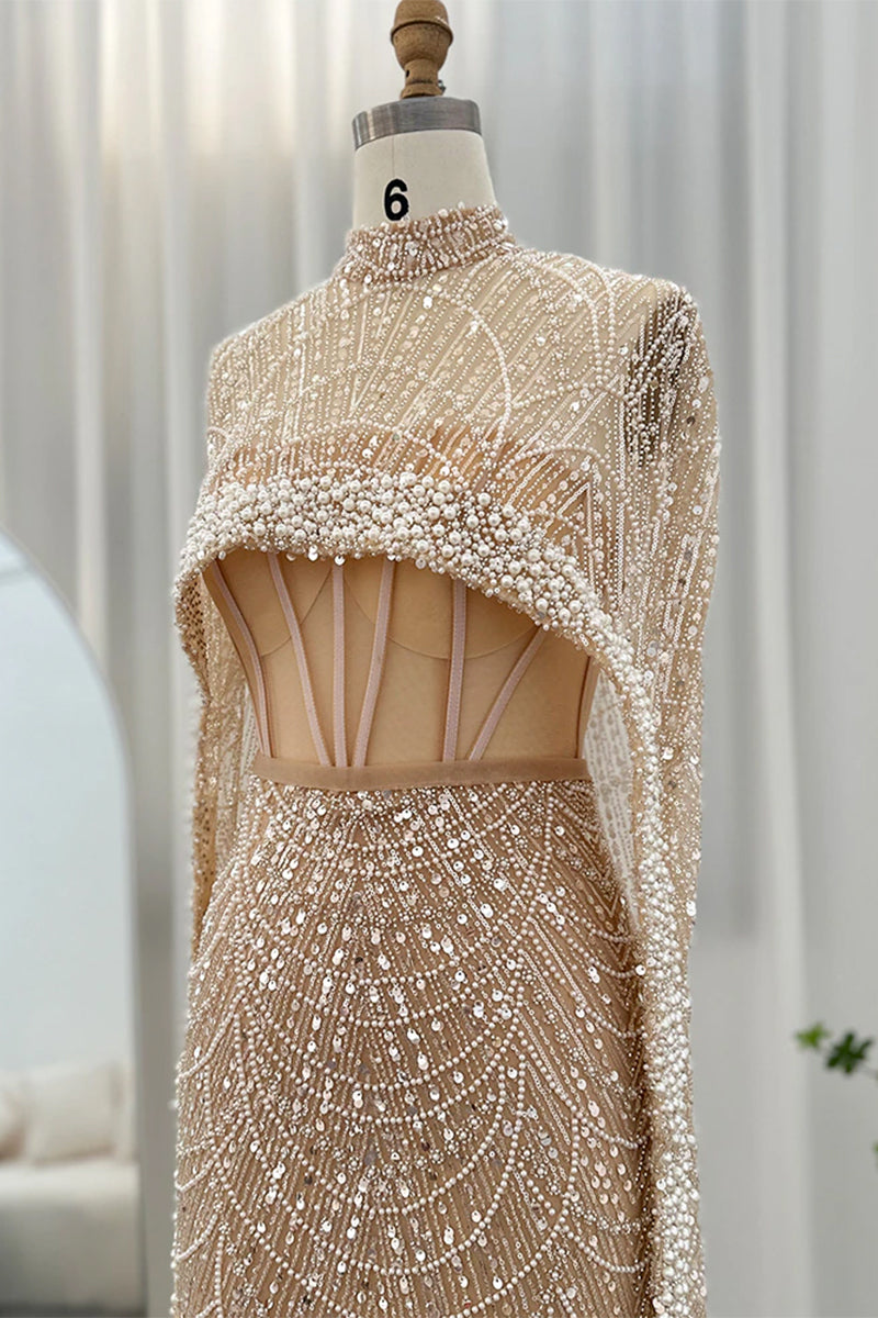 Olivia Pearl Embellished Maxi Dress | Jewelclues | #style_partially lined