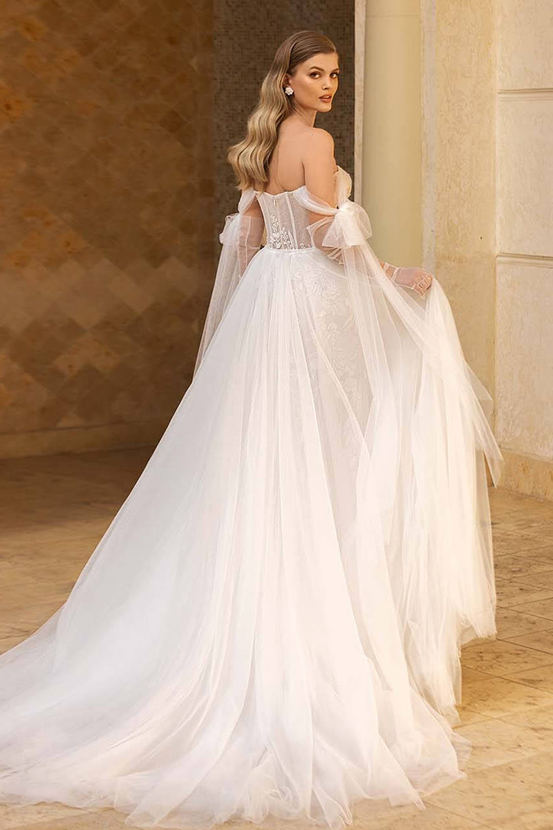 Passionate Love A-line Wedding Dress | Jewelclues