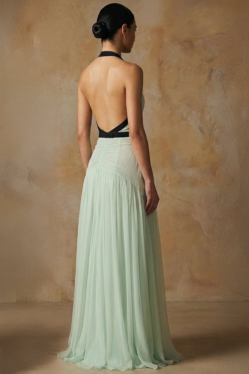 Penelope Chiffon Evening Gown | JewelClues