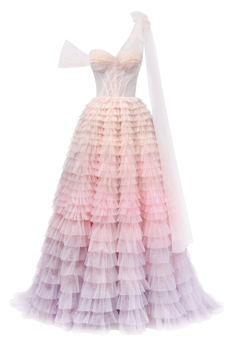 Pure Poise Tiered Ombre Maxi Dress | Jewelclues