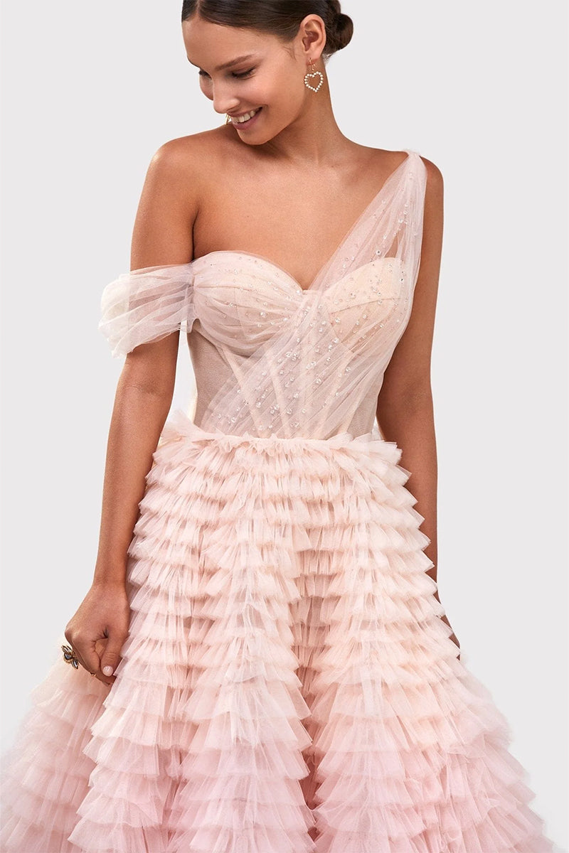 Pure Poise Tiered Ombre Maxi Dress | Jewelclues