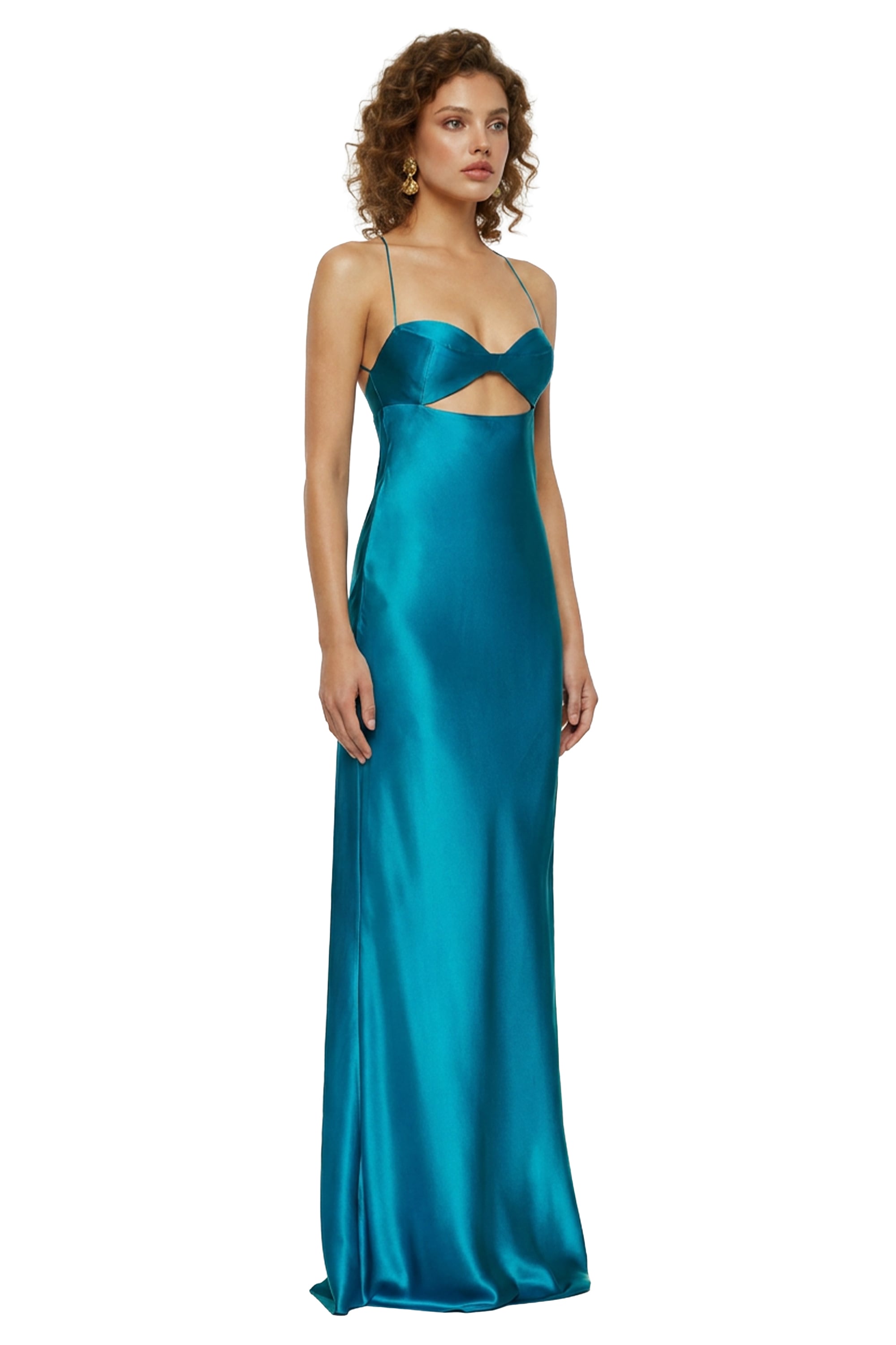 Reese Silk Cutout Maxi Dress | JewelClues