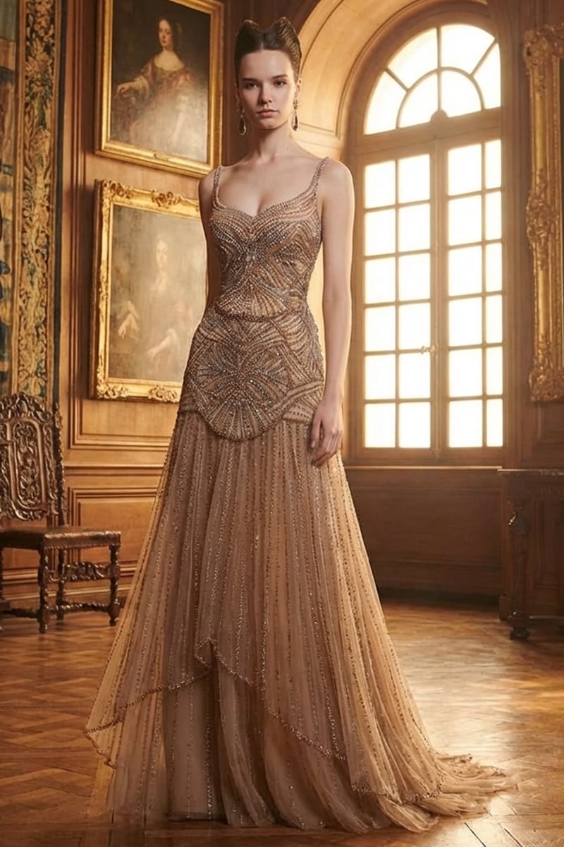 Rene Embellished Couture Gown | Jewelclues