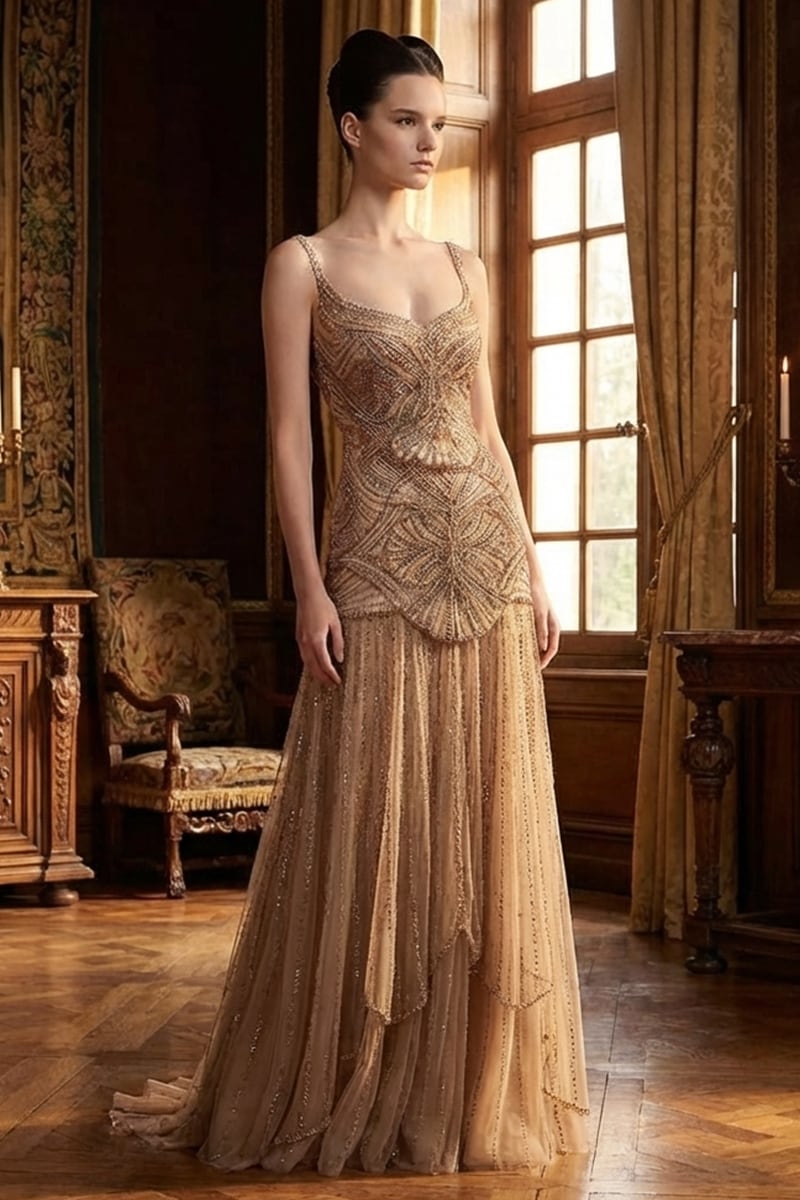 Rene Embellished Couture Gown | Made-To-Order | JewelClues Rene Embellished Couture Gown | Made-To-Order | JewelClues