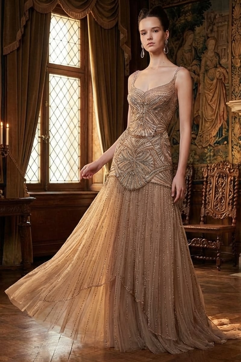 Rene Embellished Couture Gown | Jewelclues