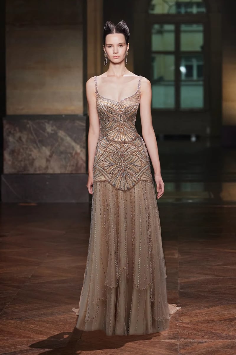 Rene Embellished Couture Gown | Jewelclues