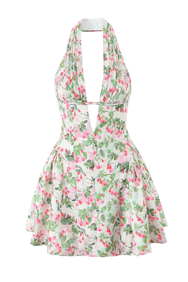 Rosalyn Halter Bloom Mini Dress | Jewelclues