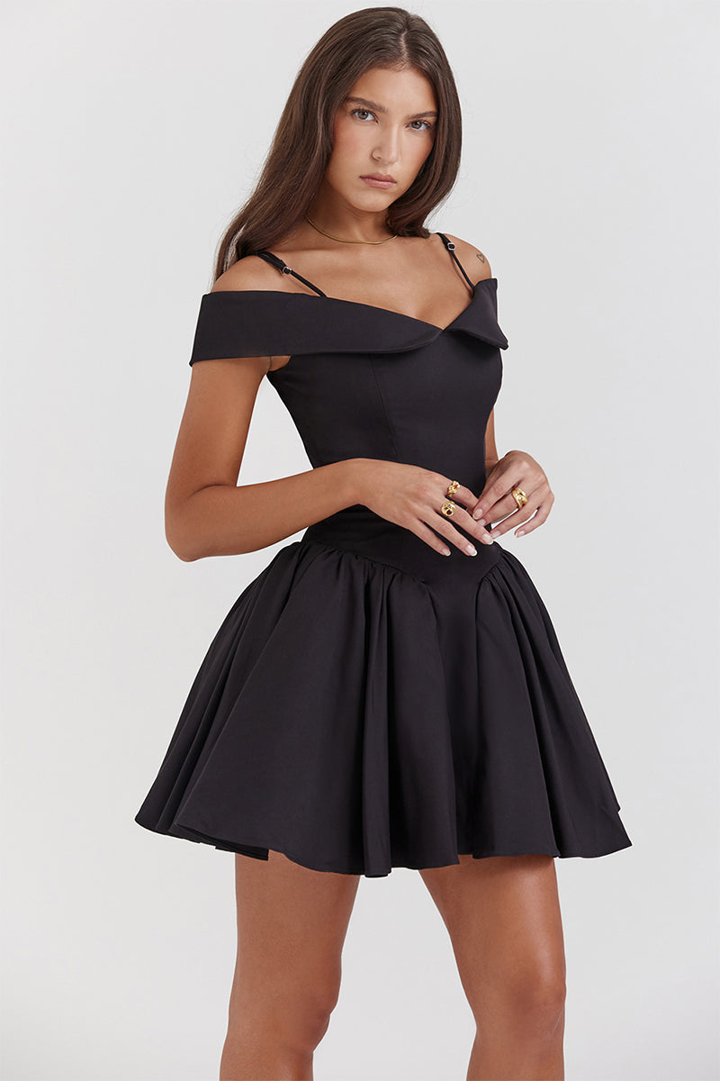 Sabina Off-the-Shoulder Mini Dress | Jewelclues