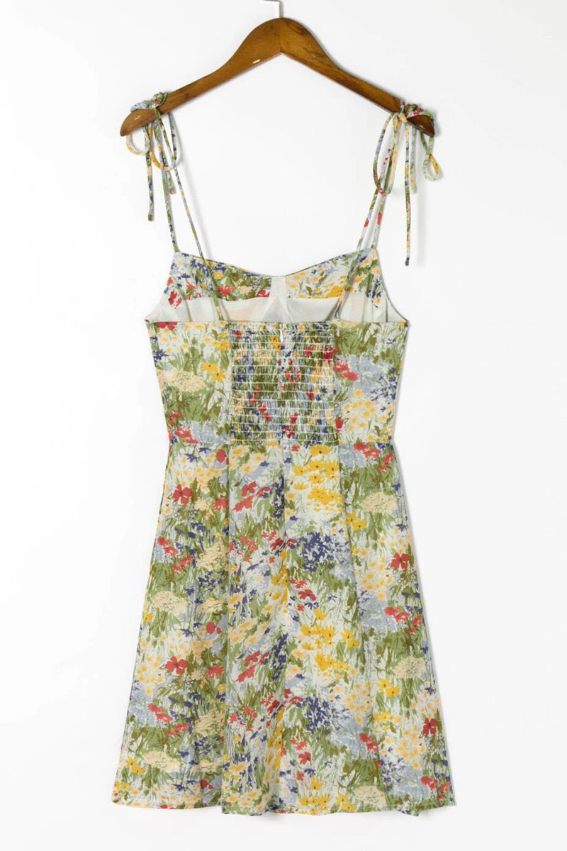 Season Favorite Floral Print Mini Dress | Jewelclues