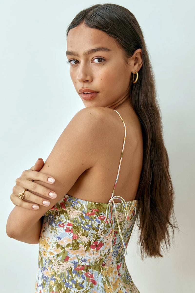 Season Favorite Floral Print Mini Dress | Jewelclues