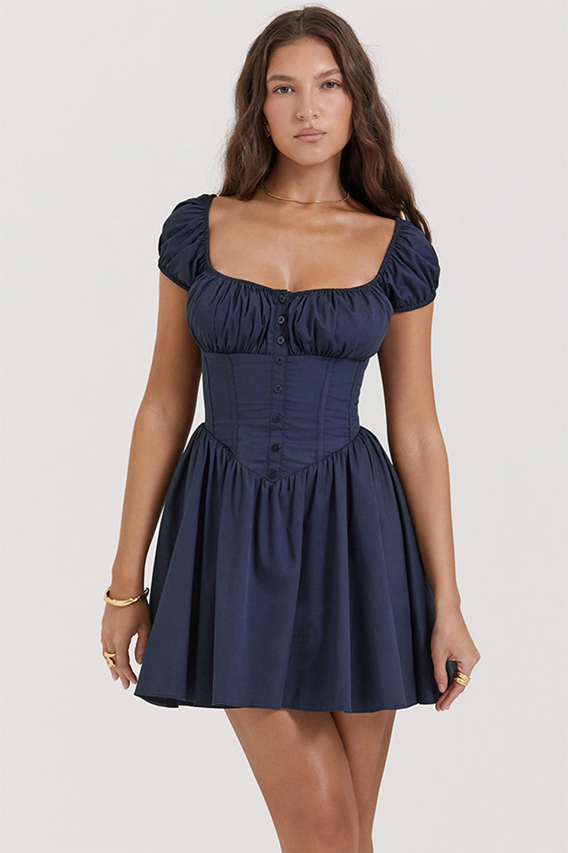 Season of Fun Gathered Mini Dress | Jewelclues