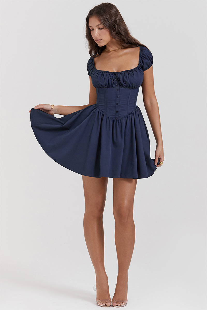 Season of Fun Gathered Mini Dress | Jewelclues