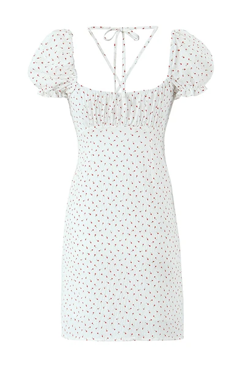 Season of Sweetness White Mini Dress | Jewelclues