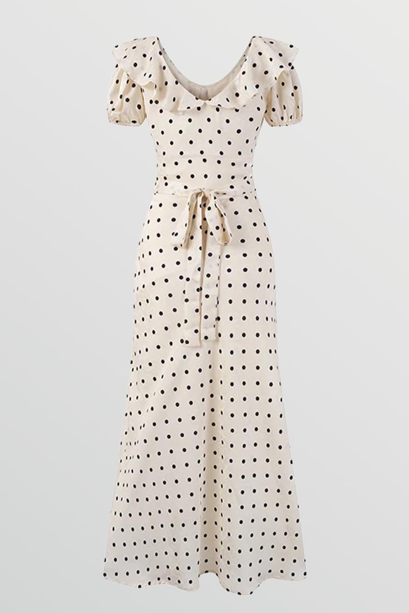Selene Polka Dot Midi Dress | Jewelclues