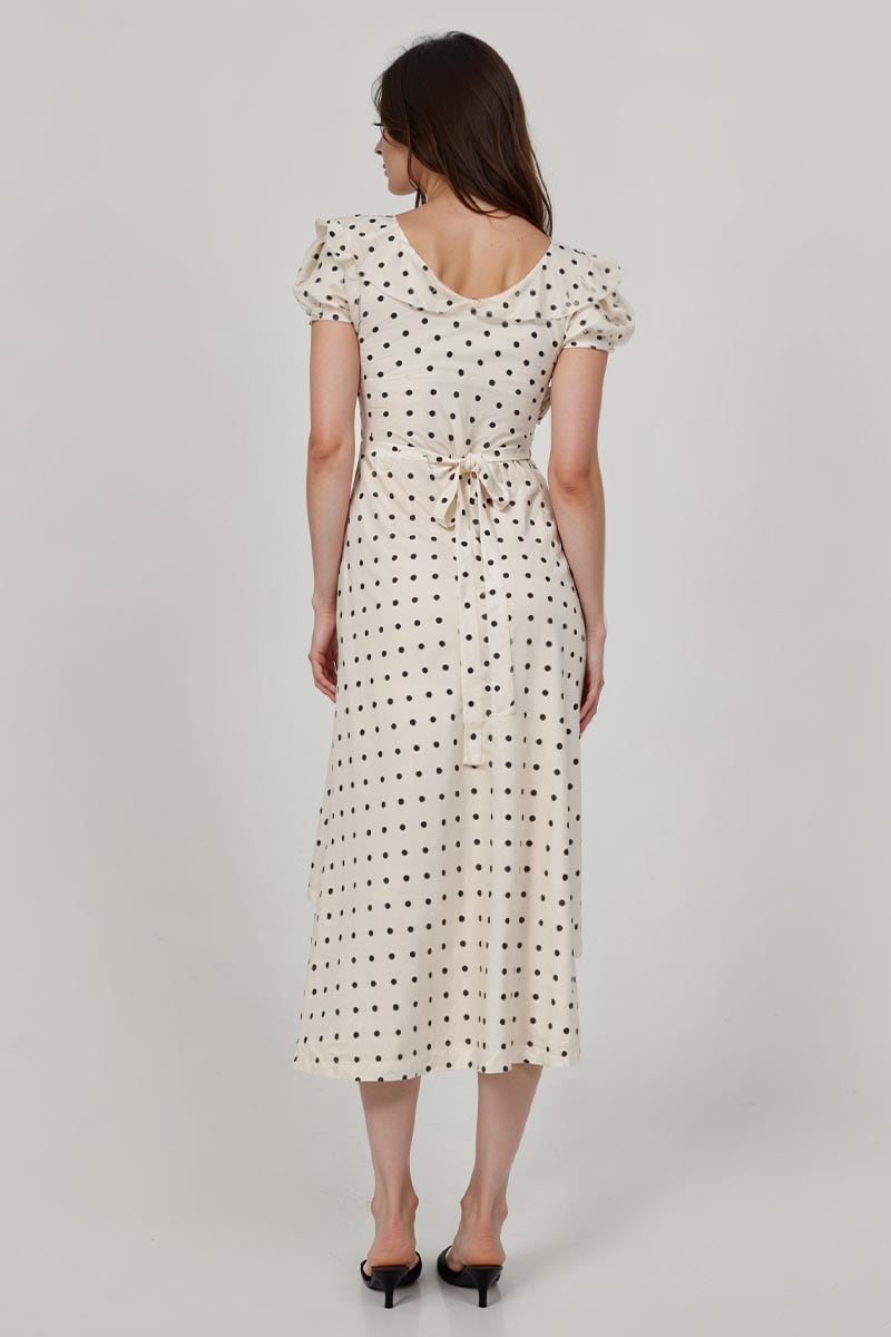 Selene Polka Dot Midi Dress | Jewelclues