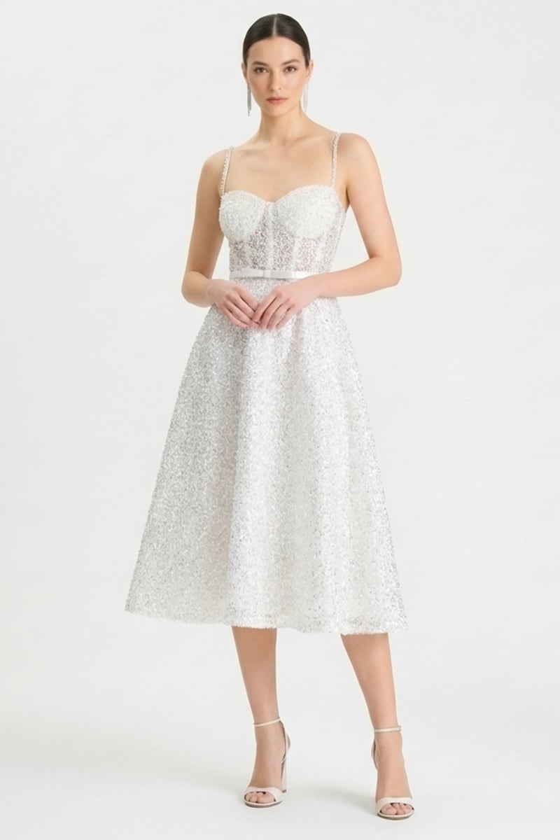 Sloane Embellished Midi Dress | JewelClues