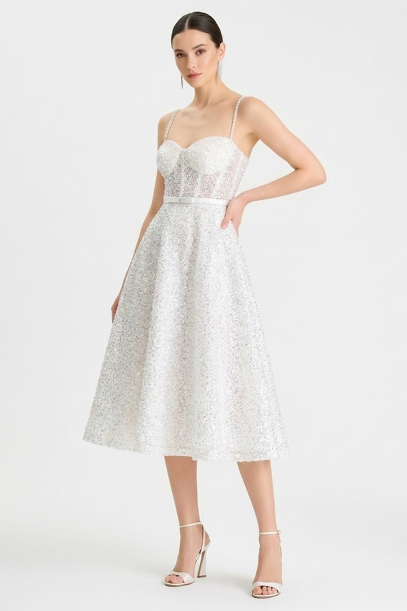 Sloane Embellished Midi Dress | JewelClues