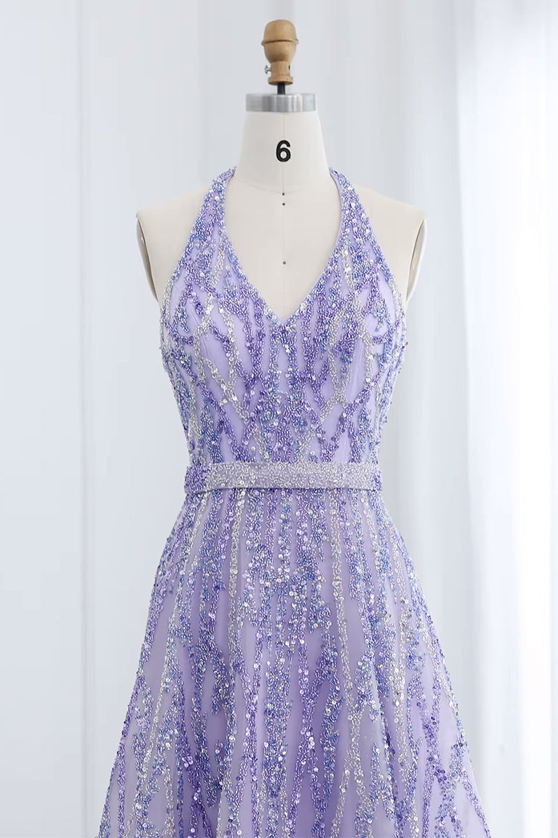 Soiree Charm Jewel Tone Maxi Dress | Jewelclues #color_lilac