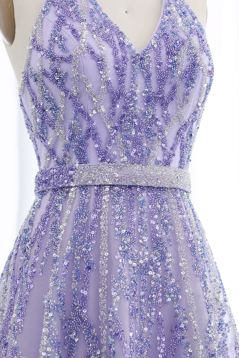 Soiree Charm Jewel Tone Maxi Dress | Jewelclues #color_lilac