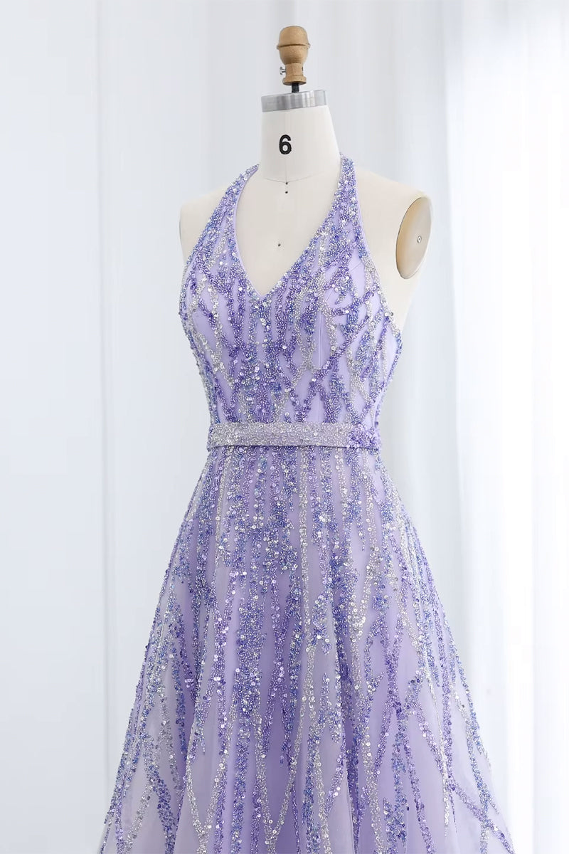 Soiree Charm Jewel Tone Maxi Dress | Jewelclues #color_lilac