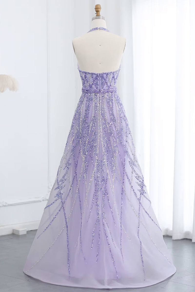 Soiree Charm Jewel Tone Maxi Dress | Jewelclues #color_lilac