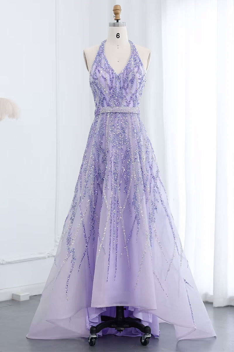 Soiree Charm Jewel Tone Maxi Dress | Jewelclues #color_lilac