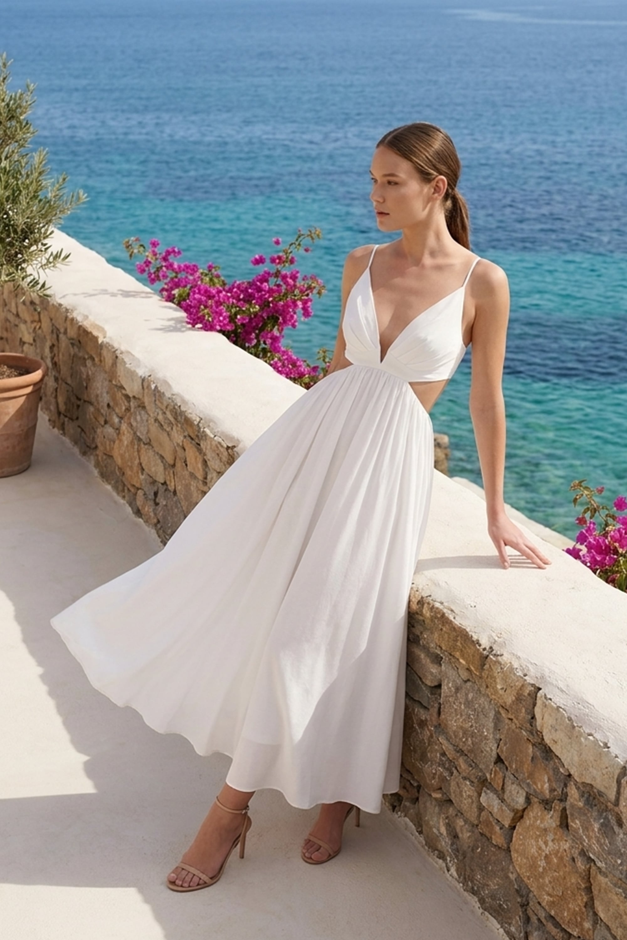 Soleil Silk Poplin Maxi Dress | JewelClues