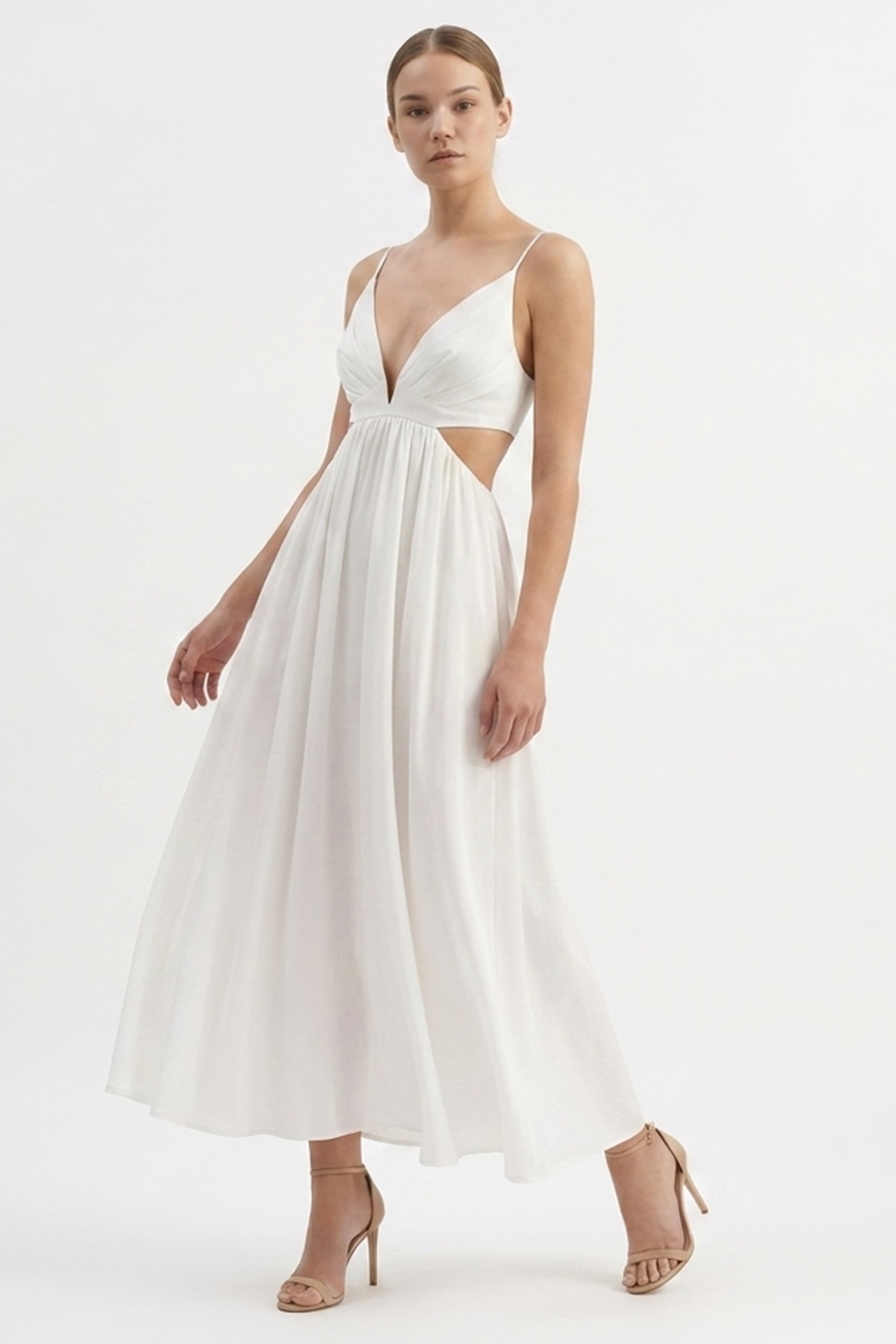 Soleil Silk Poplin Maxi Dress | JewelClues