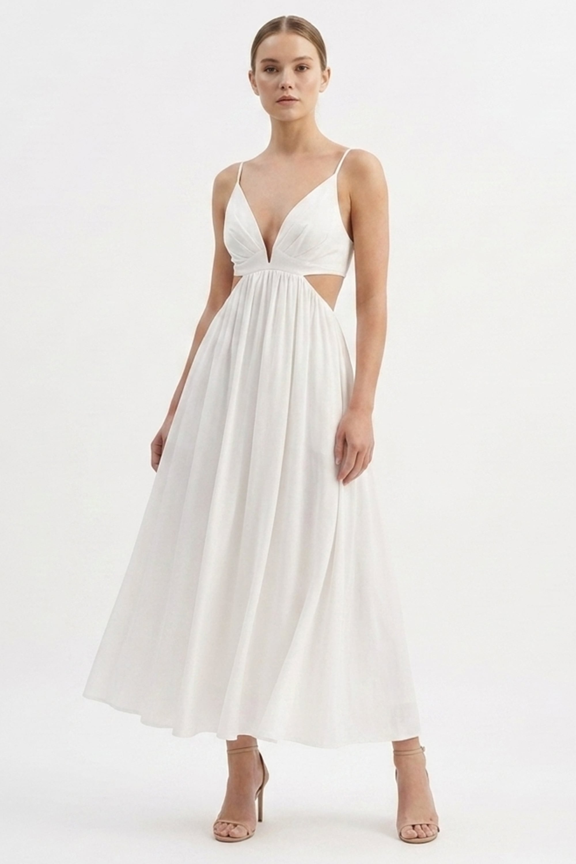 Soleil Silk Poplin Maxi Dress | JewelClues