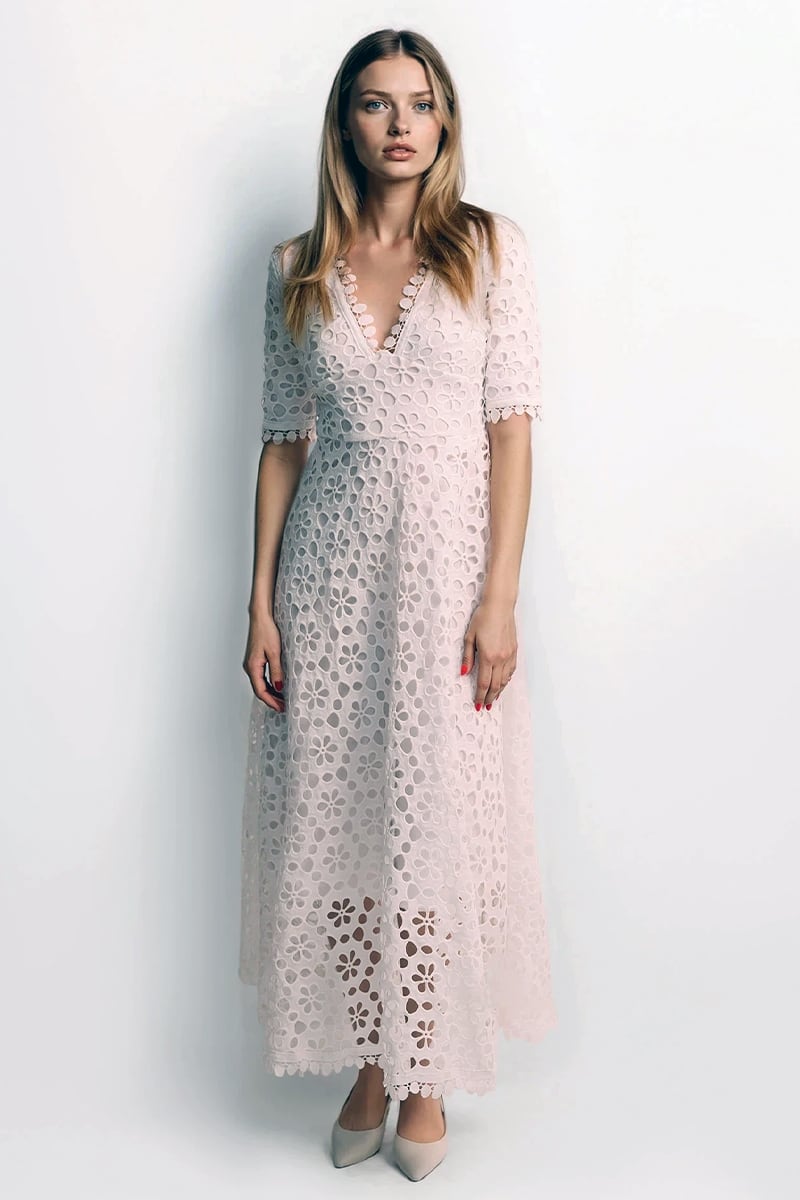 Somerset White Eyelet Maxi Dress | Jewelclues