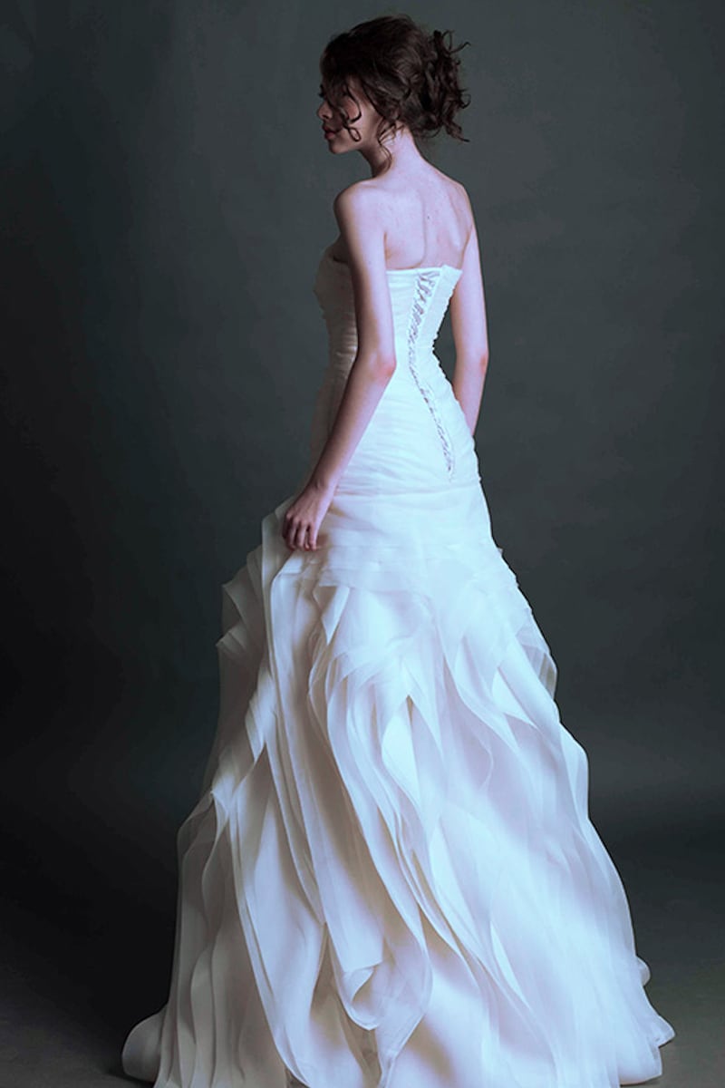 Sophia Strapless Maxi Dress | Jewelclues #color_white