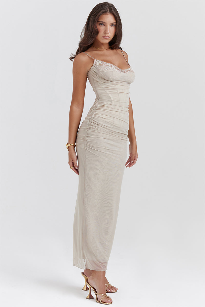Sweet Amor Bodycon Maxi Dress | Jewelclues #color_gray