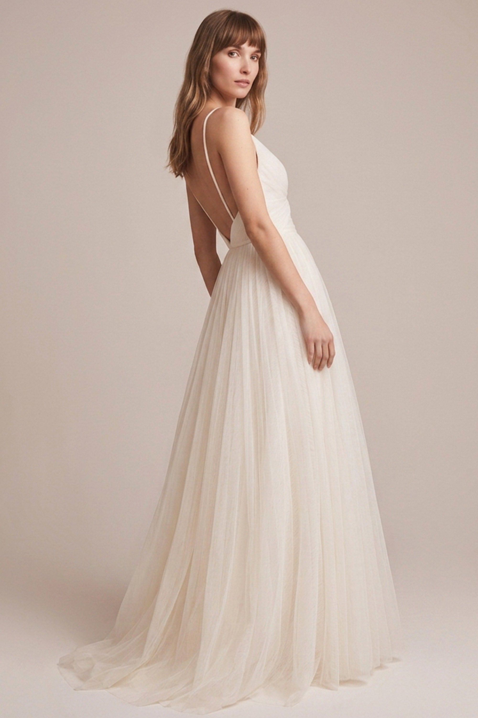 Sweet Love Ivory Tulle Wedding Dress | JewelClues