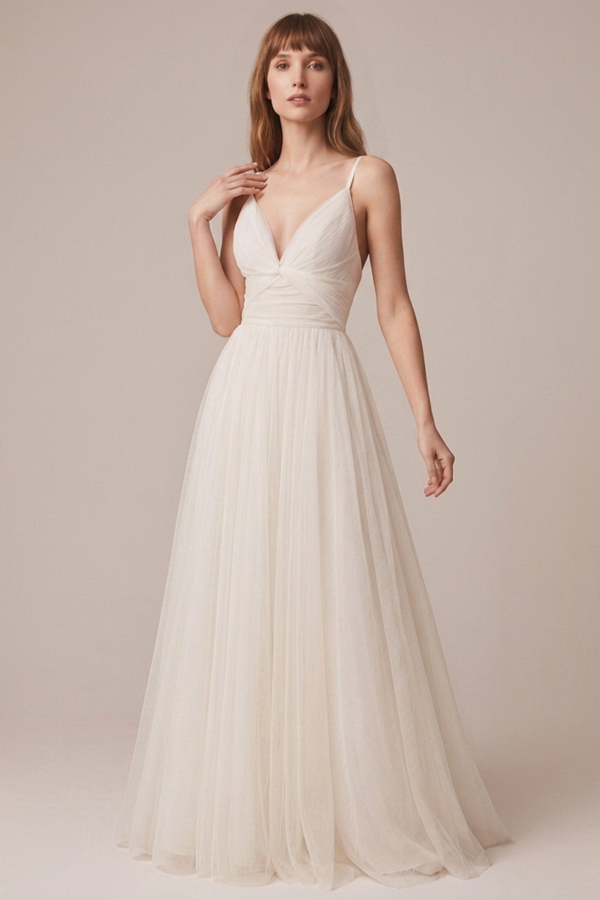 Sweet Love Ivory Tulle Wedding Dress | JewelClues