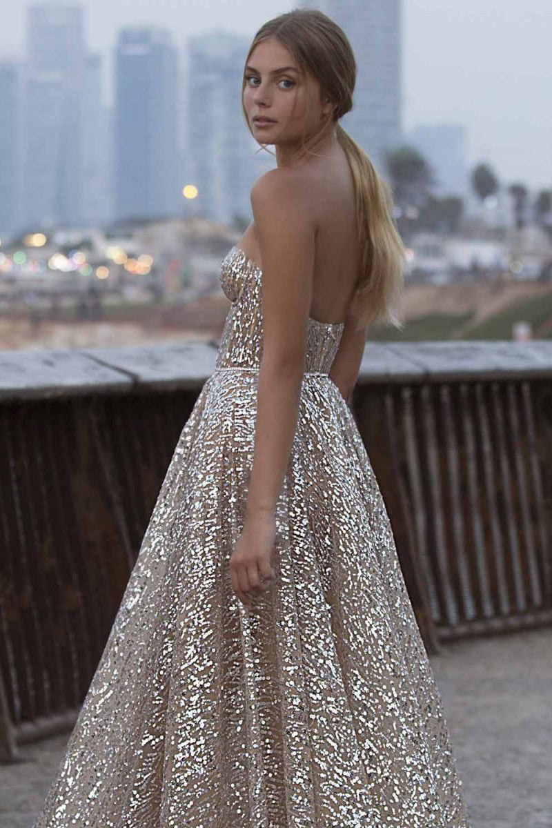 Sweet Love Sequin Strapless Midi Dress | Jewelclues