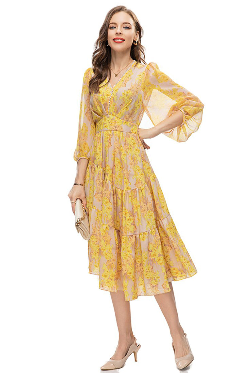 Sweetest Season Floral Print Midi Dress | Jewelclues